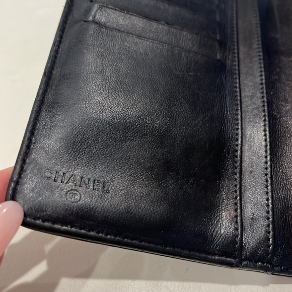 CHANEL Mademoiselle Biarritz Lucky Charms Black Leather Bifold Long Wallet - Picture 7 of 15